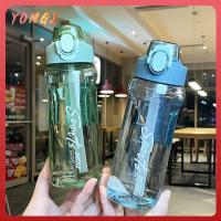 YONGJ 650/750ML แบบพกพาได้ จุได้มาก โปร่งใสโปร่งใส ถ้วยดื่มน้ำ กาต้มน้ำขวดน้ำ พลาสติกทำจากพลาสติก ขวดน้ำน้ำ