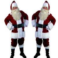 ❄✘▲ European and American new Santa Claus suits mens Christmas costumes large size Christmas costumes New Years Day Christmas costumes