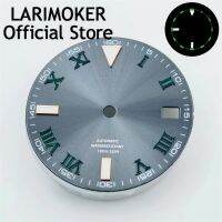 hot【DT】 LARIMOKER 29mm dial with green fingers luminous fit NH35 NH36 movement