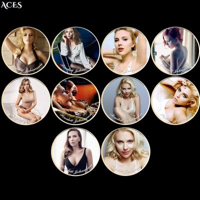 Scarlett Johnson Sexy Coin Us Superstar Coin Sexy Goddess Commemorative Coin Bedroom Decoration Collecting Coins Gift