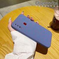 Chenyyka เคส A20s ปลอกสำหรับ Samsung การ์ตูนน่ารักลายหมีแฟชั่นดีไซน์ใหม่เคสซิลิโคนนิ่มแบบดั้งเดิมขอบสี่เหลี่ยมเคสกันกระแทกคลุมทั้งหมดเคสป้องกันเลนส์กล้อง