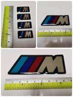 สติ๊กเกอร์เทเรซิ่นนูน อย่างดี คำว่า ///M สำหรับรถ BMW ติดรถ แต่งรถ sticker ติดก้านล้อ ก้านล้อ ติดขอบประตู ติดกันสาดรถ