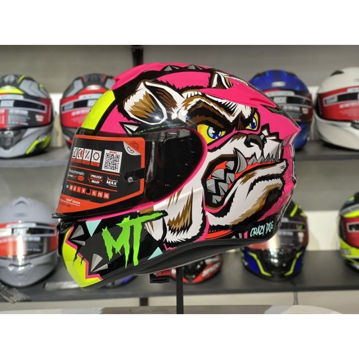 【factory outlet】 MT TARGO CRAZY DOG - FullFace Helmet with Extra Visor ...