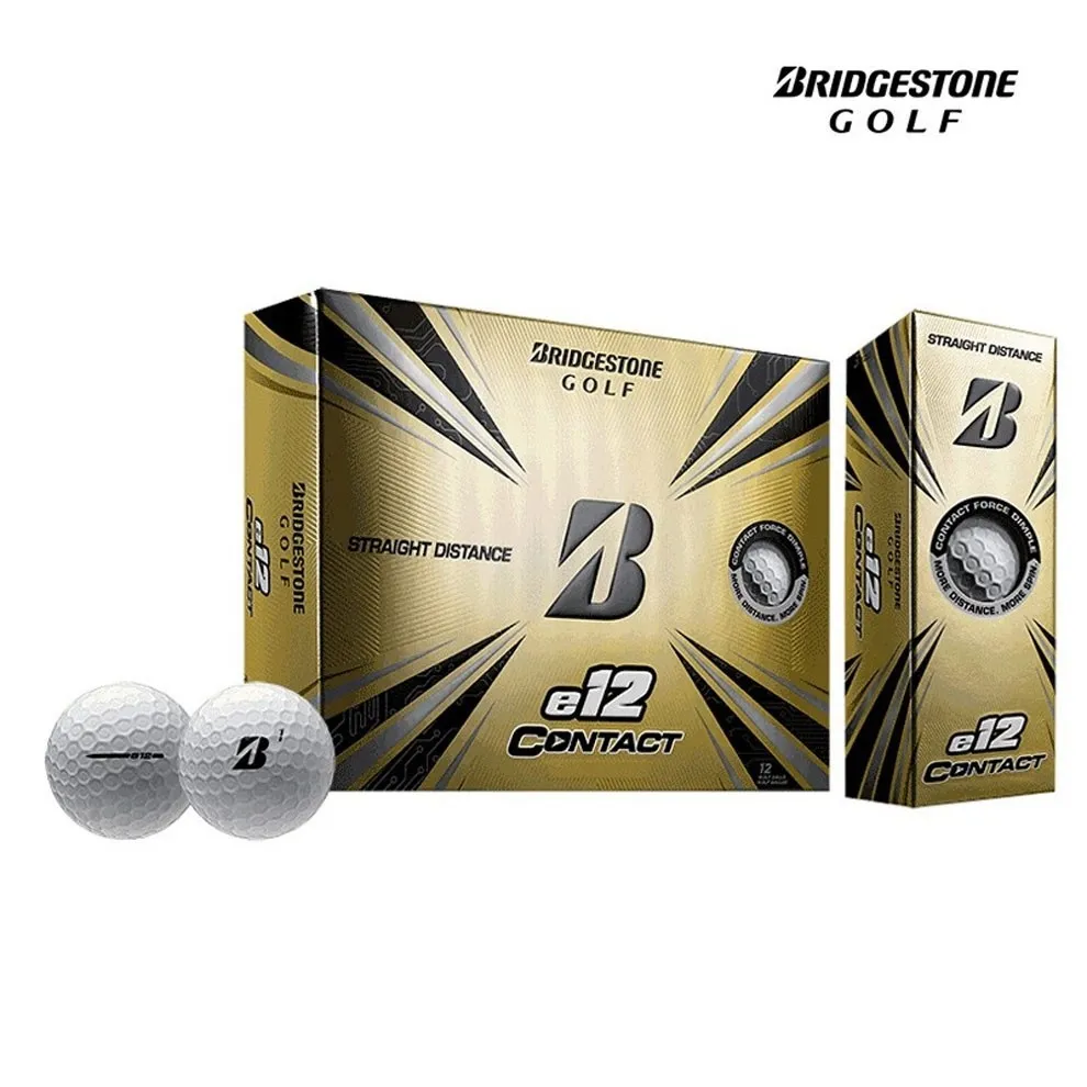 Bridgestone ของแท้ Bridgestone Golf E12 At  11:45สามชั้นของเกมบอลผิวด้านทำจากยางสามารถปรับแต่งโลโก้ได้ | Lazada.co.th