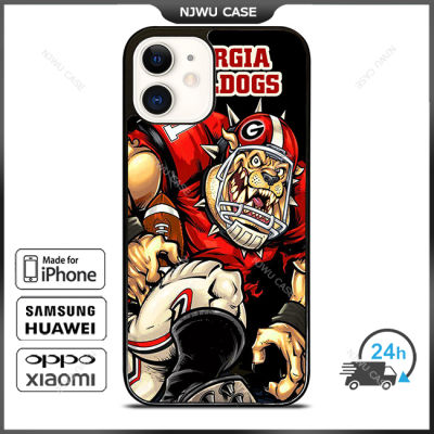 Georgia Bulldogs Football Phone Case for iPhone 14 Pro Max / iPhone 13 Pro Max / iPhone 12 Pro Max / XS Max / Samsung Galaxy Note 10 Plus / S22 Ultra / S21 Plus Anti-fall Protective Case Cover