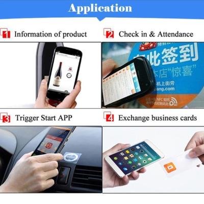 10pcs High Frequency Electronic Label Mobile Phone URL Sticker Anti-counterfeiting Wet Read And Chip Write Label 213 Inlay Can U0O3