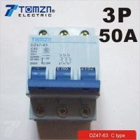 【☊HOT☊】 zhilao 3P 50a 400V ~ 50Hz/60Hz เบรกเกอร์ Mcb ประเภท C