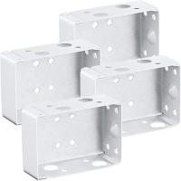 【CW】 12 Pcs Brackets 2 Inch Low Profile Mounting Bracket for Window Blinds (White)