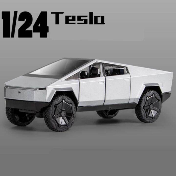 1-24-tesla-cybertruck-pickup-alloy-car-diecast-model-toy-off-road-vehicle-metal-car-simulation-collection-gifts-toys-for-boys