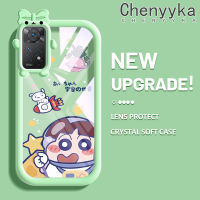 เคส Chenyyyka สำหรับ Xiaomi Redmi โน๊ต11 Pro Note 5G 11e Note เคสลายโบว์ Nene Little Monster Bowknot ปลอกนิ่มกันกระแทกทนต่อการขัดถูเคสโทรศัพท์โปร่งใส TPU ซิลิกาเจลฝาครอบป้องกันเลนส์กล้องถ่ายรูป