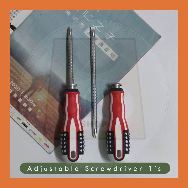 Adjustable Magnetic Two Way Screwdriver Multipurpose Screwdriver ...