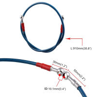 1 X 91cm Motorcycle Motorbike ATV Pit Bike Braided Brake Oil Hose Line Hydraulic Reinforced Stainless Steel Braided