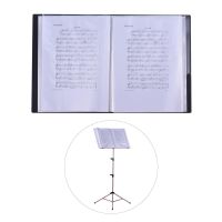 [ammoon]Music Sheet Score File Paper Documents Storage Folder Holder Plastic A4 Size 40 PCSage Pockets