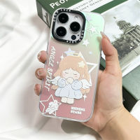 【สำหรับ iPhone】เคสไอโฟนเลเซอร์ ใช้กับ  iPhone 14 13 12 ProMax 14 13 12 11Pro XSMax XR X XS 7 Plus 8Plus SE2022  เลเซอร์ Holographic Soft ซิลิโคน wishing angel