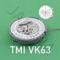 TMI การเคลื่อนไหว VK63เคลื่อนไหวในประเทศญี่ปุ่นเคลื่อนไหวควอตซ์เคลื่อนไหวสามมือพร้อม3ตาและวันที่โครโนกราฟขนาดเล็กนาทีที่สอง24ชั่วโมง VK63A เวลาจำกัดส่วนลด