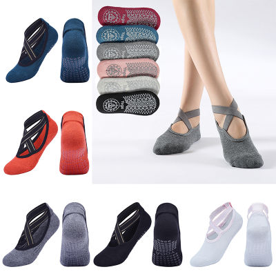 ผู้หญิงคุณภาพสูงผ้าพันแผลถุงเท้าโยคะ Anti-Slip Quick-Dry Damping พิลาทิสถุงเท้าบัลเล่ต์ Good Grip สำหรับผู้หญิงถุงเท้าผ้าฝ้าย