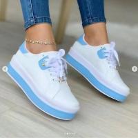 2023 Spring New Platform Comfortable Women Sneakers Fashion Thick Bottem Casual Shoes Women Increase Vulcanize Shoes Plus Size