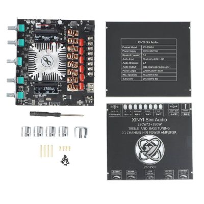 XY-S350H 2.1 Channel TPA3251 Bluetooth Power Amplifier Board High Bass Subwoofer 220Wx2+350W