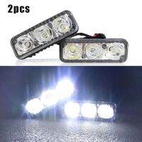 2ชิ้น3LED 9วัตต์ Super Bright พลังงานสูง DRL แสงทำงานไฟตัดหมอกสากลกลางวันวิ่งไฟสีขาวสำหรับรถ SUV รถกระบะรถบรรทุกอัตโนมัติ