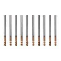 10PCS 3mm Solid Carbide Endmills Endmill D3X8XD4X50L 4Flute Side Milling Slotting Profiling Face Mill Standard Length