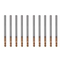 10PCS 3Mm Solid Carbide Endmills Endmill D3X8XD4X50L 4ขลุ่ยด้านข้าง Milling Slotting Profiling Face Mill มาตรฐานความยาว