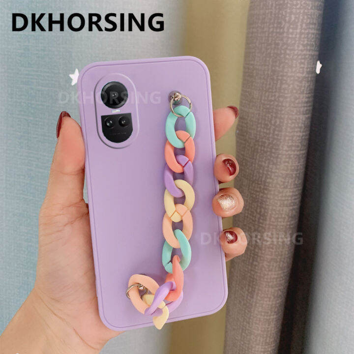 dkhorsing-เคสโทรศัพท์ยอดนิยมใหม่สำหรับ-oppo-reno-10-reno10-pro-reno10-pro-เคส-oppo-reno-ผิวสัมผัสได้ถึง10-5g-เคสซิลิโคนนิ่ม10pro-oppo-reno-tpu-plus-5g-พร้อมกำไลข้อมือหนัง-ชาย