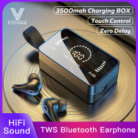 VTUOGE H3 TWS Mini หูฟังบลูทูธ True หูฟังเอียบัดไร้สายสเตอริโอเสียง HIFI หูฟังกีฬาหูฟังเกม3500MAh กรณีชาร์จ Airpods สำหรับ Android IOS ไอโฟนหัวเหว่ย Xiaomi Samsung Oppo