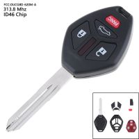 【100%-original】 Auto City (JAS) 313.8MHz 4ปุ่มแบบพกพา Keyless รีโมทกุญแจ Fob กับ ID46ชิป OUCG8D-620M-A สำหรับ2006 2007เหมาะสำหรับ Mitsubishi Eclipse