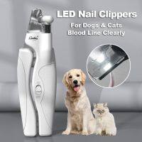 PUPCA LED กรรไกรตัดเล็บสัตว์เลี้ยง Professional Cats Claw Blood Line s Dog Nail Trimmer Grooming Cutter For Animals Supply