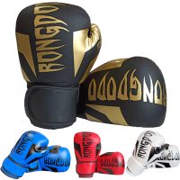 Rongdodo Kick Boxing Gloves Men Women PU Karate Muay Thai Free Fight MMA Sanda forTraining Adults Kids boxing gloves Equipment