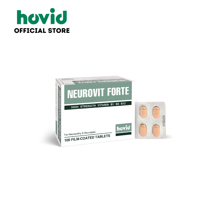 (EXP: SEP 2024) Hovid Neurovit Forte 10 X 10's VITAMIN B1/B6/B12 | Lazada