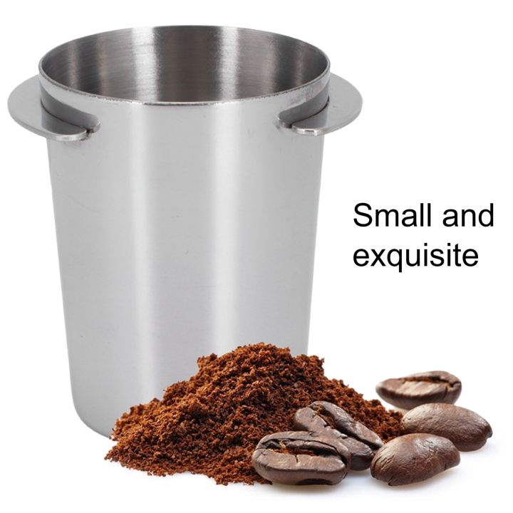 ถ้วยตวงเครื่องชงกาแฟหูหิ้วสำหรับใส่กาแฟป้องกันสนิมและทนทานสำหรับร้านค้าชานม