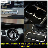 ถ้วยน้ำไฟเตือน Es ปุ่มโคมไฟหัวฝาครอบตัดอุปกรณ์เสริมสำหรับ Benz E CLASS W212ซีดาน2011- 2015