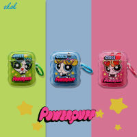 OKOK เคส Airpuff Girls สำหรับ Airpods 1 2 3 Pro InPods I7 I12 Pro อุปกรณ์หูฟังบลูทูธไร้สายสำหรับ AirPods กล่องชาร์จหูฟังแบบมีจี้