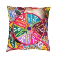 【LZ】 Nordic Style Ethiopian Plates Cushion Covers 40x40cm Velvet Sefed Pillow Case for Sofa Car Square Pillowcase Home Decorative