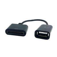 Black amp; White Dock 30-pin Female To USB 2.0 Female Data Charge 30P Cable 10cm