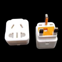 Singapore Malaysia Travel Plug Adapter With 13A Fuse,Convert USAUChina Outlet Socket To UK HongKong SG MY Power Converter BlackWhite