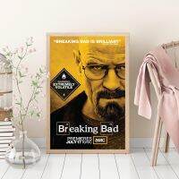 ▫⊙◕ Breaking Bad อเมริกันรายการทีวีโปสเตอร์ผ้าใบWalt White Pinkman HD Wall Artภาพวาดตกแต่งภาพวาดตกแต่งบ้าน