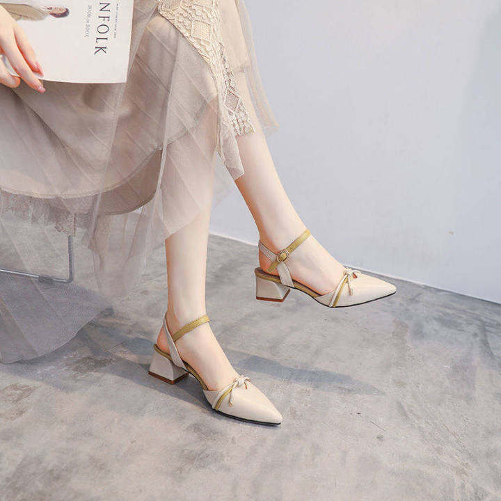 kkj-mall-ladies-sandals-2021-summer-new-baotou-sandals-female-korean-fashion-high-heels-pointed-toe-all-match-single-shoes