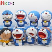 ♂ 8-10cm Kawaii Pvc Anime Doraemon Nobita Nobi Action Figure Model Toys Cute Collection Dolls Gifts For Children Decoration