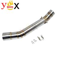 ☃ Z 750 Motorcycle Slip On Middle Exhaust Pipe Mid Link Escape Connection Muffler Stainless Steel For Kawasaki Z750 2007-2012 2008