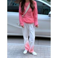 CHUUCHOP_พร้อมส่ง(C2056-C2057)??⛄️Melody sweater and pants เสื้อไหมพรมสีชมพูและกางเกงขายาว (ขายแยกชิ้น)