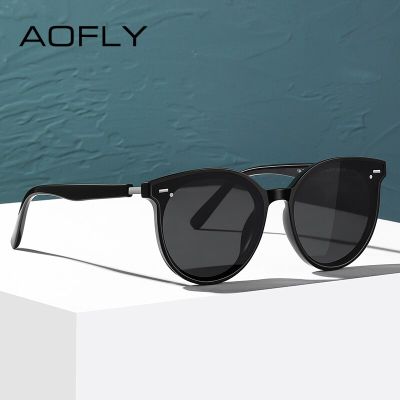 แว่นกันแดดโพลาไรซ์แบรนด์ AOFLY 2023ผู้ชายผู้หญิงวินเทจป้องกันแสงสะท้อนแว่นตากันแดดขับรถ UV400ชายหรูหราดีไซน์