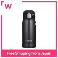 Zojirushi (ZOJIRUSHI) กระบอกน้ำ/Thermoflask/ขวดสแตนเลสแก้วเครื่องดื่มโดยตรงน้ำหนักเบาฉนวนกันความร้อนเย็นอบอุ่นหนึ่งสัมผัสเปิดชนิดน้ำหนักเบาขนาดกะทัดรัด360มล. เนียนสีดำ SM-SD36 BC