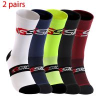 ∏❏✢ NW-GIRO 2pairs 2023 New Cycling Socks Bike Nurse Compression Road Bike Running Mtb Knee-high White Sports Funny Brand Black