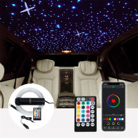 Bluetooth Twinkle RGB Fiber Optic Light DC12V 6W APPRemote Music Mode Star Ceiling Headliner Lights 0PCs 6W RGB LED