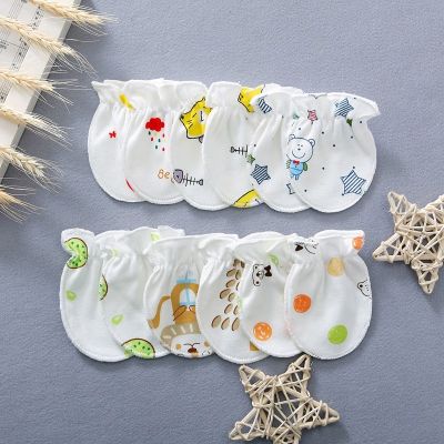 order 2 get 3 !Baby Gloves Anti-grab Cotton Gloves Newborn Anti-scratch Cute Cartoon Gloves Infant Kids Girls Boys Protect Face