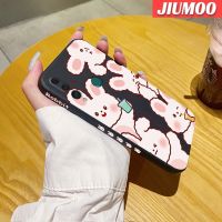 JIUMOO เคสสำหรับ Huawei Y9 Prime 2019 P Smart Z ลายการ์ตูนกระต่ายน้อยน่ารักเคสมือถือนิ่มบางเคสขอบสี่เหลี่ยมลายซิลิโคนเคสนิ่มเคสป้องกันการกระแทก