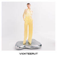 VICKTEERUT (ราคาปกติ 8,650-.) Front Pleat Wide Leg Trousersกางเกงขาบาน จีบหน้า