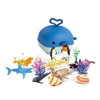 Wangddek Sea World Set in Backpack วังเด็ก ชุดกระเป๋าสัตว์ทะเล 2 In 1 ของเล่นเด็ก 0905/400887